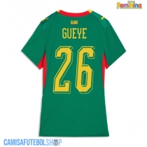 Camisa de time de futebol Senegal Pape Gueye #26 Replicas 2º Equipamento Feminina Mundo 2026 Manga Curta